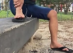 Spy Male Feet (SEXY SWEATY SOLES)