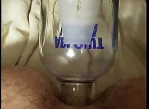 Sh9ving a vodka bottle up my tight boy pussy