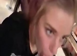Hot chick from the mall is the queen of blowjobs