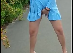 Hot public street russian brunette slut anal fuck