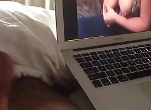 DAMON Views Porn  Semen Explosion Over Himself