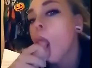 Snap Filter Blowjob by hot white girl
