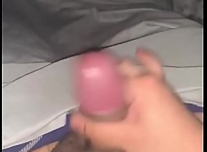 Stroking small fat cock until I bust