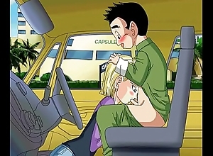 Android 18 sucking krillins dick in the car