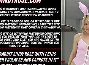 Easter Rabbit Sindy Rose with penis pump on
