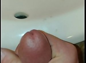 Masturbating in public bathroom almost caught