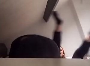 2 girls twerking for a tiktok video