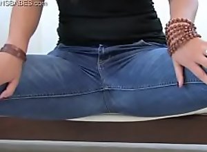 A sweet jeans ass big butt