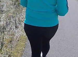 milf out for walk lets me record her fucking