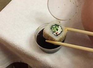 Sushi on my girlfriend