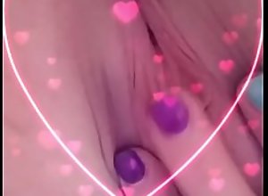 My Snap Chat Slut Rubbing Her Pussy