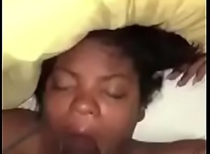 She couldn't fit my whole dick in her mouth
