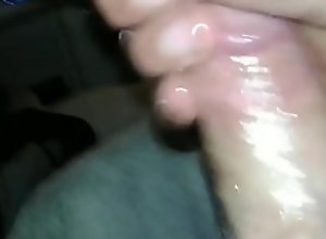 Solo cock play with big cum load