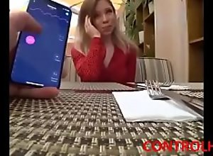 This Girls is controlled by Remote Vibrator -