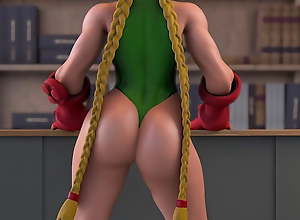 Cammy and Juri from Street Fighter have fun