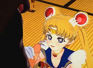 Tuxedo Mask e Sailor Moon fudendo gostoso