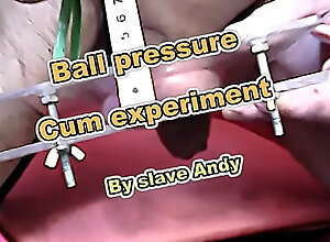 Ballpress Cum Experiment by slave Andy