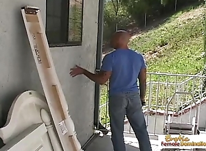 Bald plumber receives on every side fuck his the
