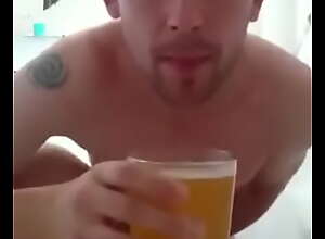UK fag Mark piss play and drinking