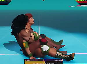 VITTORIA VS Aine O'Rackie (Naked Fighter 3D)
