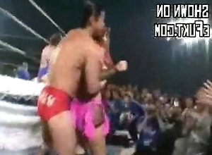 Japanese unorthodox show off wrestling