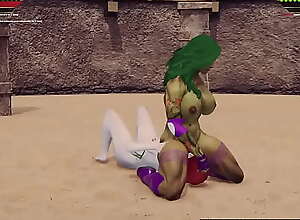 Jennifer Walters VS Neri (Naked Fighter 3D)