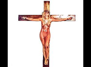 Female Jesus Crucified Naked