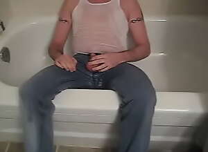piss bath in 501 and white tank top 2009