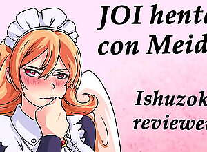 JOI hentai con Meidri, Ishuzoku Reviewers, voz