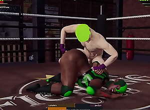 LuchaBelle VS Joe Curr (Naked Fighter 3D)