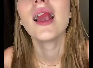 giantess swallows gummy bears and jerks off as