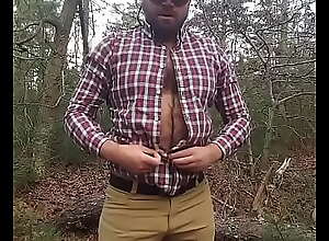 Watch me strip naked in the woods