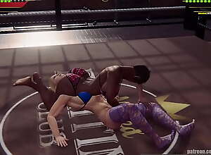 Leticia VS Shiran (Naked Fighter 3D)