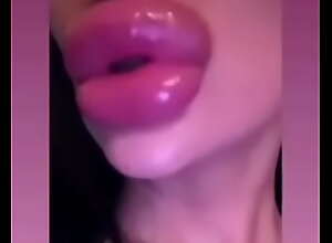 Huge lips sucking