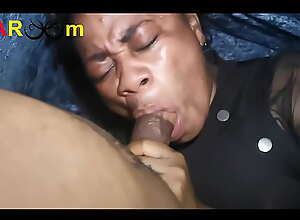 Raw blowjob of and african mama