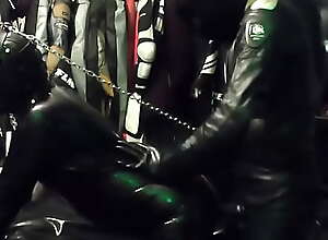 Training of a rubberslave 5 - Punishment Fuck -