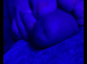 Toes in blacklight