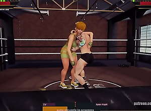 Zul VS Karen Krash (Naked Fighter 3D)