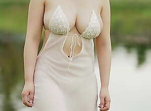 Big boobs model Saaya
