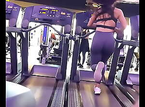 Candid spandex big ass shaking slow motion