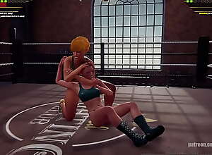 Karen Krash VS Mossi (Naked Fighter 3D)