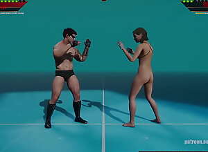 Lord Jerle VS Linn (Naked Fighter 3D)