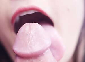 POV Close up oral sex, with eat cum