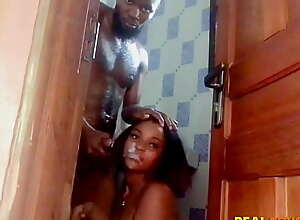 Ghanian Girlfriend Caught by Ex BF With Cum on