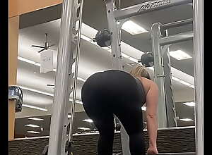 gym ass in kinky lycra pants