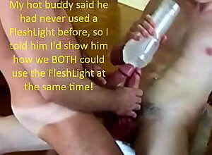 Double Penetrating my FleshLight with my hot play