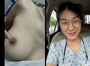 Asian teen masturbate on cam