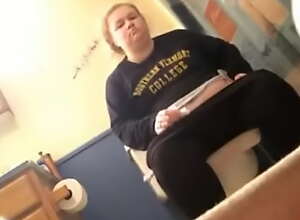 Sister on toilet