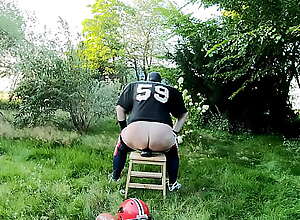 Football-Pup outdoor training session with David