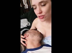 Spliced gets double shin up from breastfeeding